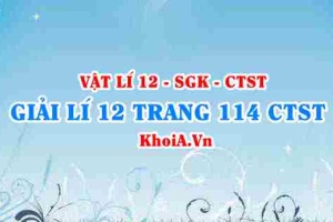 Giải Vật lí 12 trang 114 Chân trời Sáng tạo